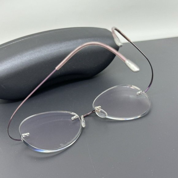 Silhouette Eyeglasses 5515 70 3540 Titan Purple Rimless Frame Austria 48[]19 140 - Picture 13 of 15